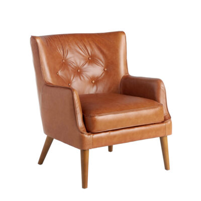 (Español) Sillón Chester piel marrón armchair - Angel Cerda