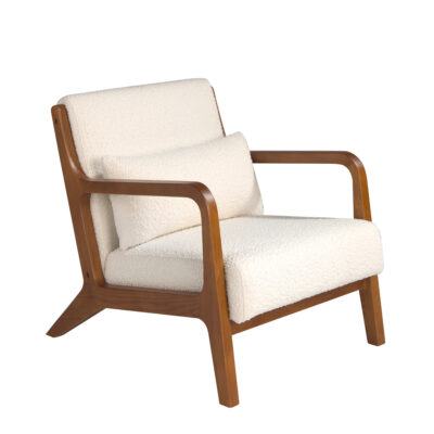 (Español) Sillón tela blanco Armchair - Angel Cerda