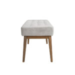 Stool in dark grey fabric