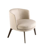 Sillón tela crema