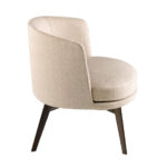 Cream fabric armchair