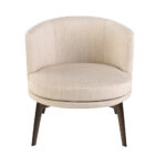 Cream fabric armchair