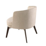 Cream fabric armchair