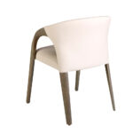 Cream leatherette chair