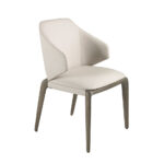 Cream leatherette chair