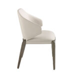 Cream leatherette chair