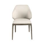 Cream leatherette chair