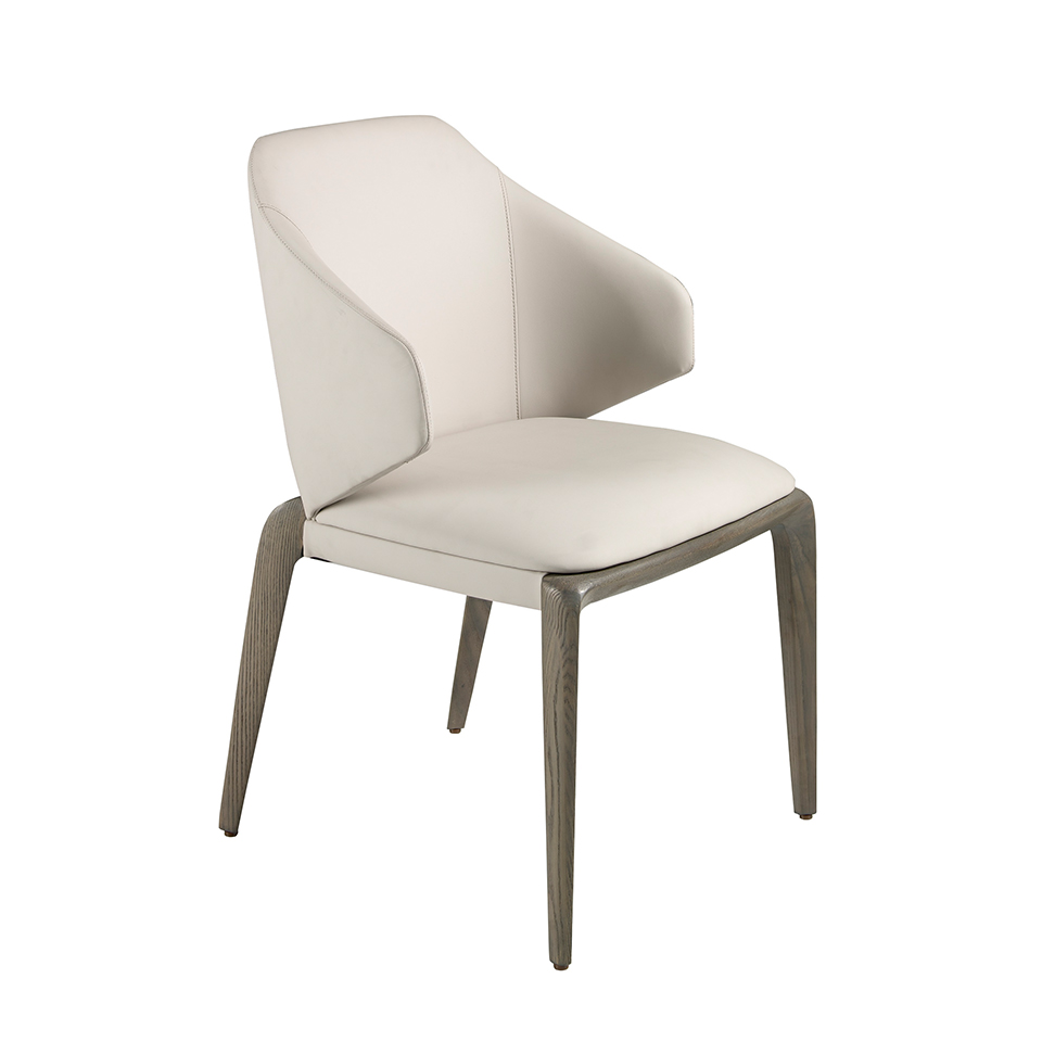 Cream leatherette chair