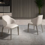 Cream leatherette chair