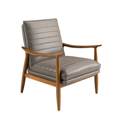 (Español) Sillón piel gris oscuro armchair - Angel Cerda