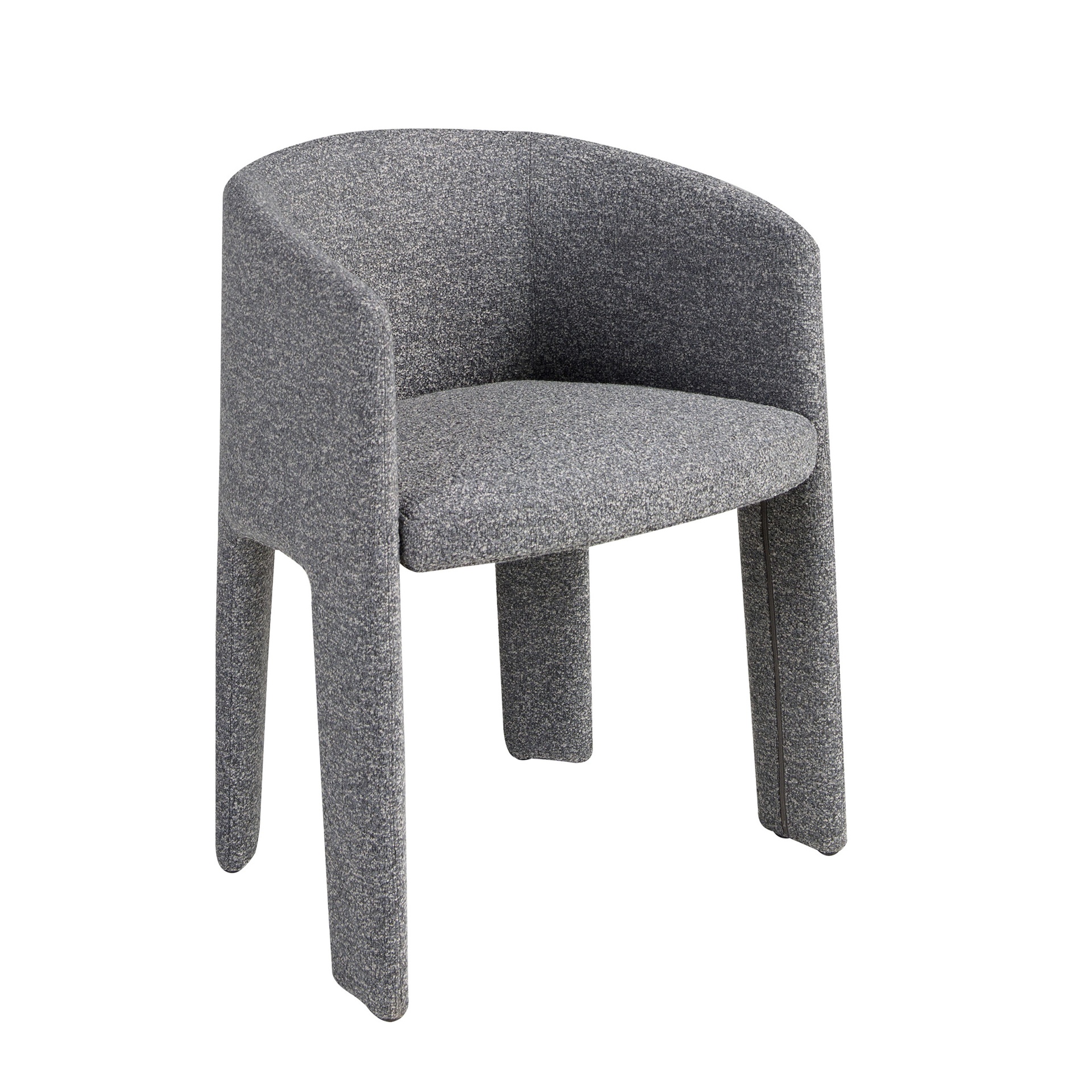 Dark grey fabric chair
