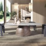 Dark grey fabric chair