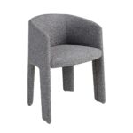 Dark grey fabric chair