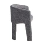 Dark grey fabric chair