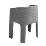Dark grey fabric chair