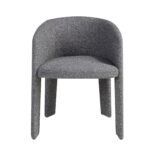 Dark grey fabric chair