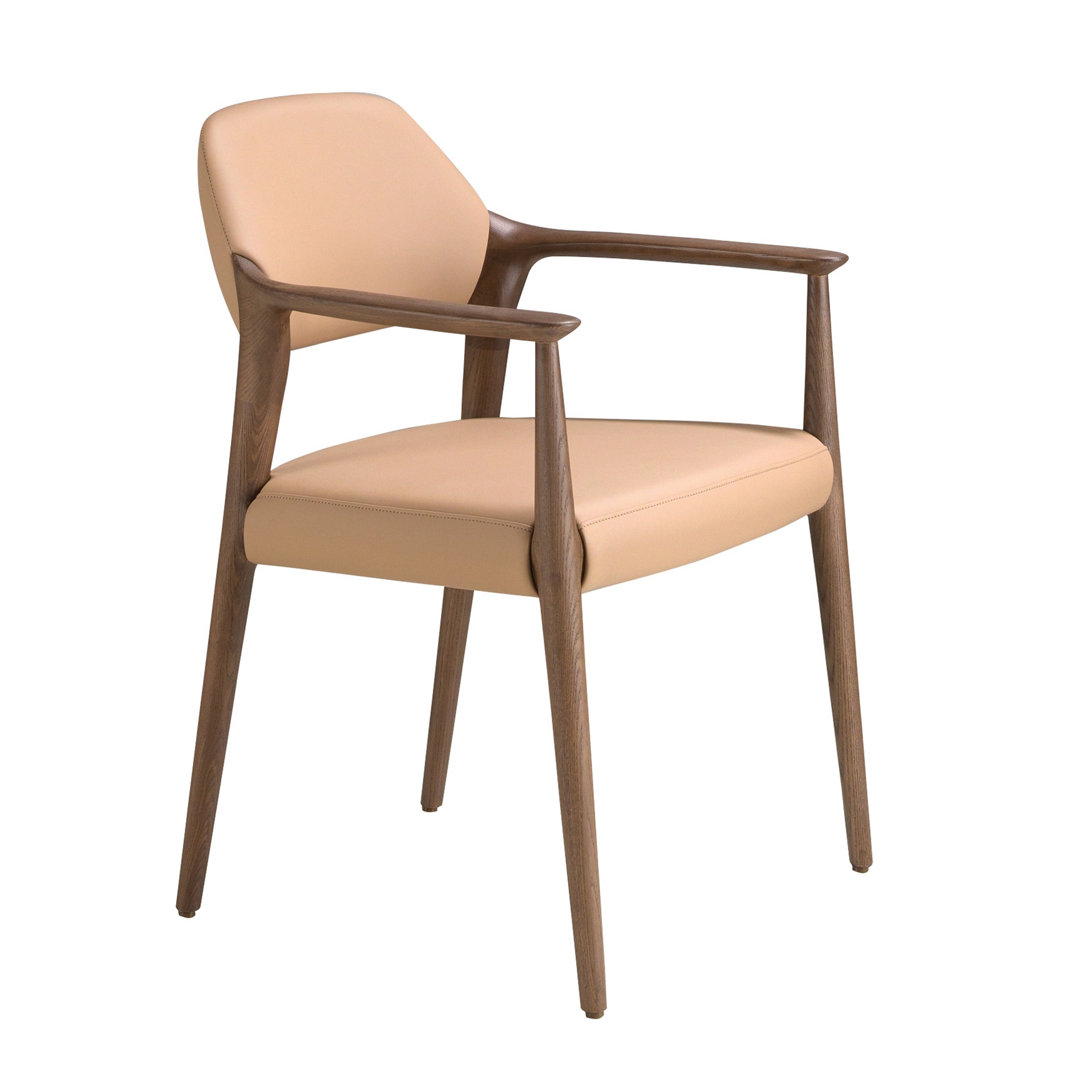Chaise en similicuir couleur camel Chaise en similicuir couleur camel