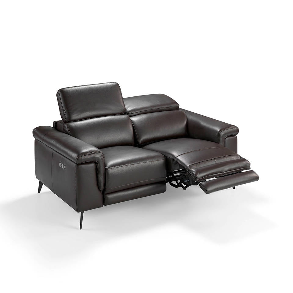 2 seater upholstered leather sofa with relax mechanisms 2 seater upholstered leather sofa with relax mechanisms