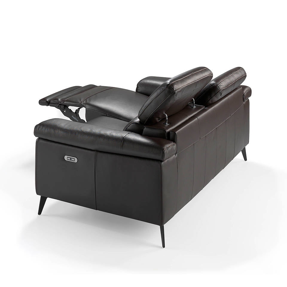 2 seater upholstered leather sofa with relax mechanisms 2 seater upholstered leather sofa with relax mechanisms