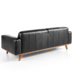 3-seater sofa upholstered in tufted leather