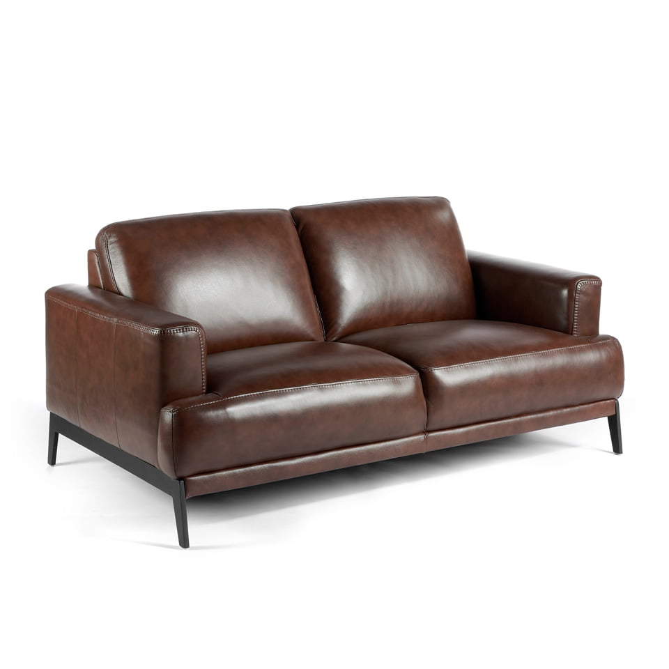 2 seat sofa upholstered in 2mm thick leather 2 seat sofa upholstered in 2mm thick leather