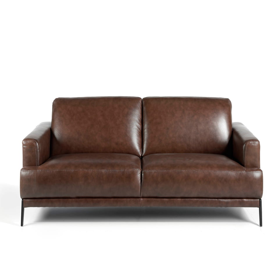 2 seat sofa upholstered in 2mm thick leather 2 seat sofa upholstered in 2mm thick leather