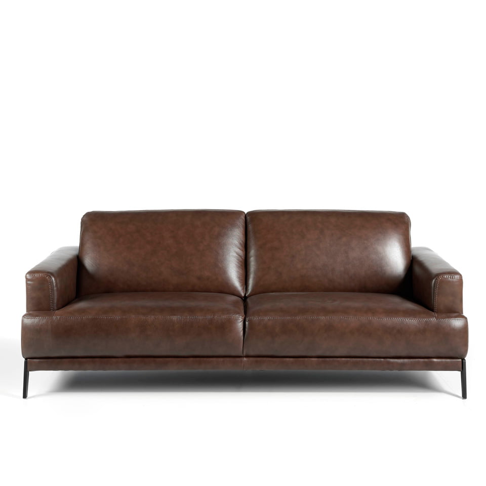 3 seat sofa upholstered in 2mm thick leather 3 seat sofa upholstered in 2mm thick leather