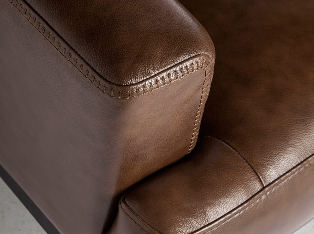 3 seat sofa upholstered in 2mm thick leather 3 seat sofa upholstered in 2mm thick leather
