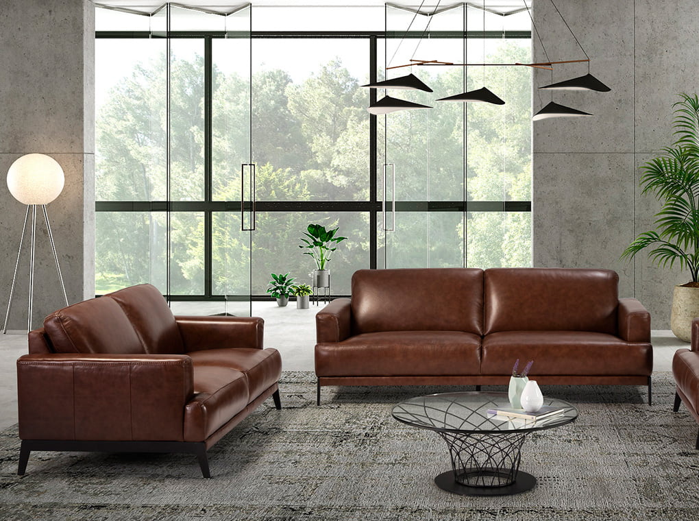 3 seat sofa upholstered in 2mm thick leather 3 seat sofa upholstered in 2mm thick leather