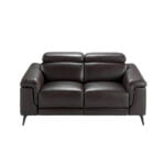 2 seater upholstered leather sofa with relax mechanisms