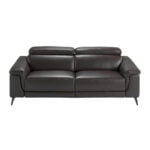 3 seater upholstered leather sofa with relax mechanisms