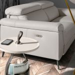 2-sitziges Ledersofa mit Relax-Mechanismus