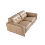 2 seater sofa upholstered in capitoné leather