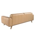3 seater sofa upholstered in capitonné leather