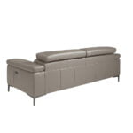 3 seater sofa upholstered in leather with relax mechanism