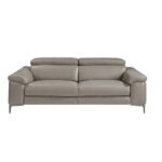 3 seater sofa upholstered in leather with relax mechanism