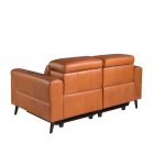 2-Sitzer Ledersofa mit Relax