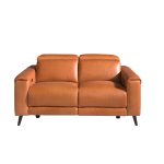 2-Sitzer Ledersofa mit Relax