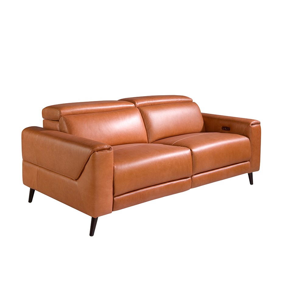 3 seater leather sofa with relax