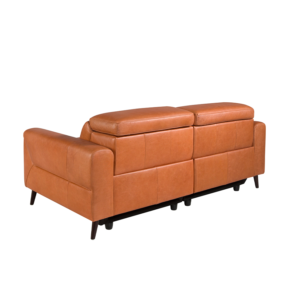 3 seater leather sofa with relax