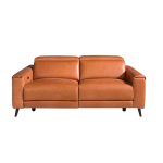 3 seater leather sofa with relax