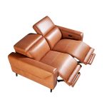 3-Sitzer Ledersofa mit Relax