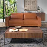 3-Sitzer Ledersofa mit Relax