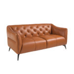 2-Sitzer Sofa mit Lederbezug