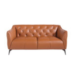 2-Sitzer Sofa mit Lederbezug