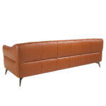 3 seater tufted sofa upholstered in leather