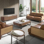 2 seater sofa brown leather