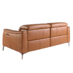 3 seater relax sofa in brown leather