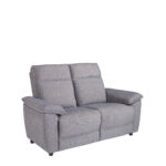 2 seater sofa in grey fabric