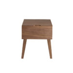 Walnut wood nightstand